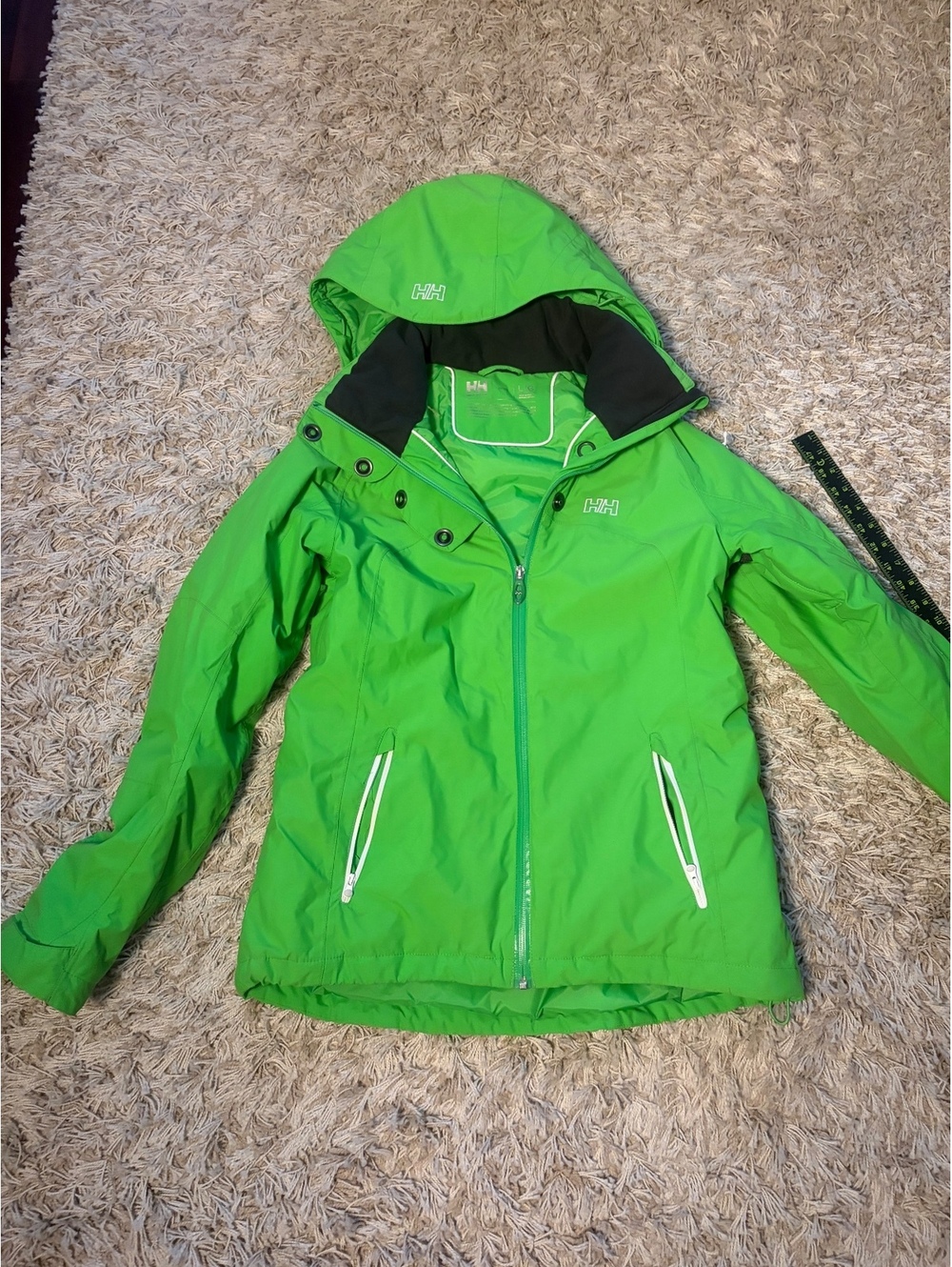 Helly Hansen Green Waterproof Tech Performance Jacket